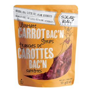 Solar Raw ultimate carrot bac'n strips 57g