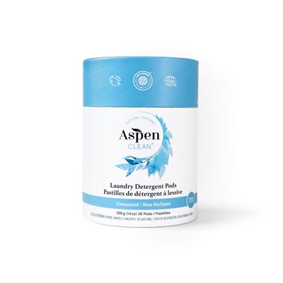 Aspenclean Unscented Laundry Detergent Pods 396G