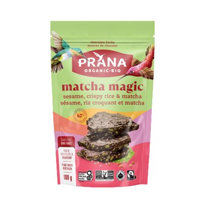Prana Superbark: Matcha Magic - Roasted sesame, crispy rice & matcha