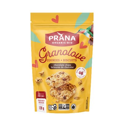 Prana Biscuits Granolove - Brisures de chocolat 120g Prana Biscuits Granolove - Brisures de chocolat 120g