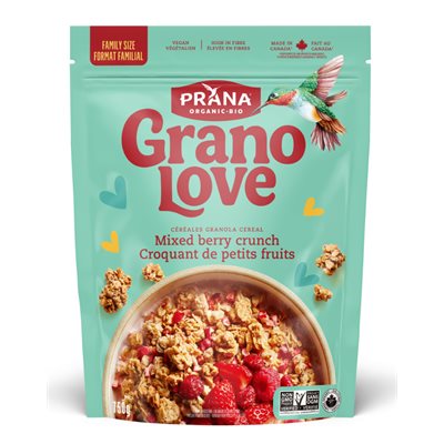 Prana Granolove Organic Mixed Berries Crunch Granola Cereals 750G