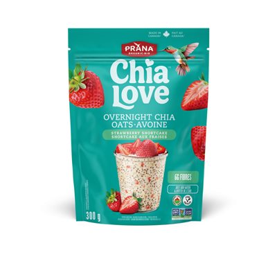 Prana Overnight Chia- Strawberry Shortcake Family Size 300G