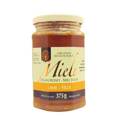 Tau Organic Raw Lime Honey 375g