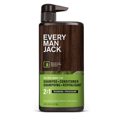Every Man Jack 2-En-1 Arbre A The Shampooing / Revitalisant 473Ml