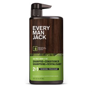Every Man Jack 2-En-1 Arbre A The Shampooing / Revitalisant 473Ml