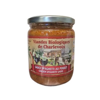 Charlevoix Organic Chicken Spaghetti Sauce 450 g