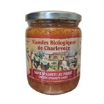 Charlevoix Organic Chicken Spaghetti Sauce 450 g