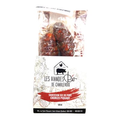 Charlevoix Organic Spicy Chorizo Rounds 1Un