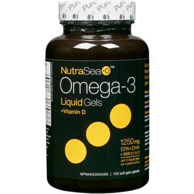 Nature's Way Omega 3 + Vitamine D Menthe Fraiche