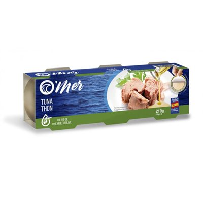 O'Mer Tuna In Olive Oil 70Gr X 3