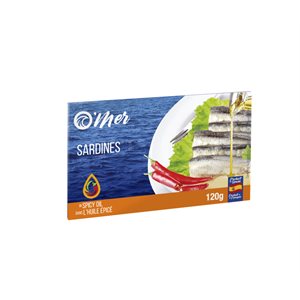 O'Mer Sardines Dans L'Huile Epice 120g