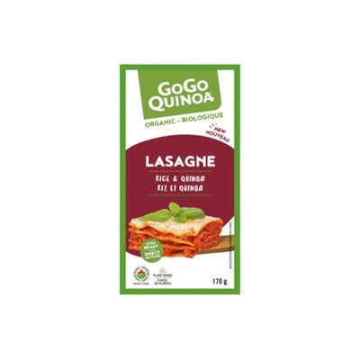 GoGo Quinoa Lasagne Bio Riz Quinoa