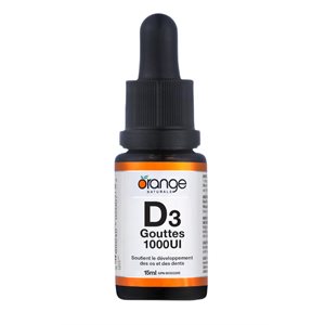 Orange Naturals D3 Drops 1000Iu Orange Mct 15 ml