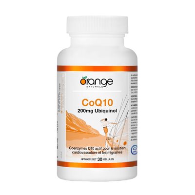 Orange Naturals Coq10 200Mg Ubiquinol 30softgels