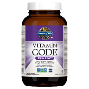 Garden of Life Raw Zinc 60 Vcaps