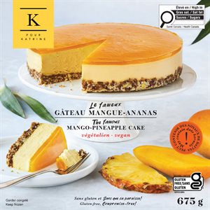 K Pour Katrine Mango Pineapple Cake Vegan Gluten-Free 675G