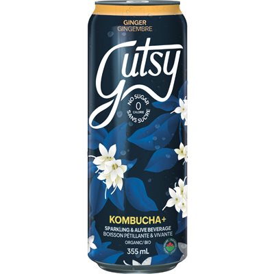 Gutsy Organic The Tonic Ginger Kombucha 355mL