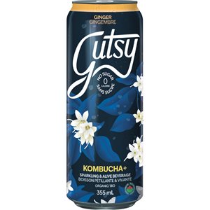 Gutsy Organic The Tonic Ginger Kombucha 355mL