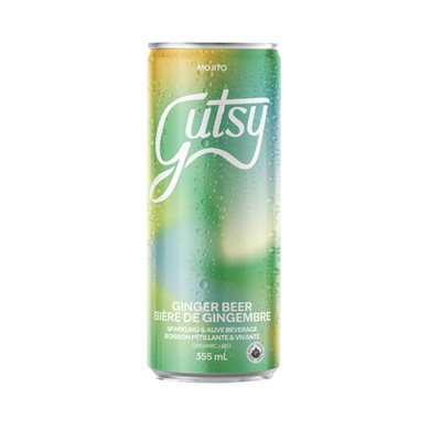 Gutsy Organic Ginger Beer- Mojito 355ml