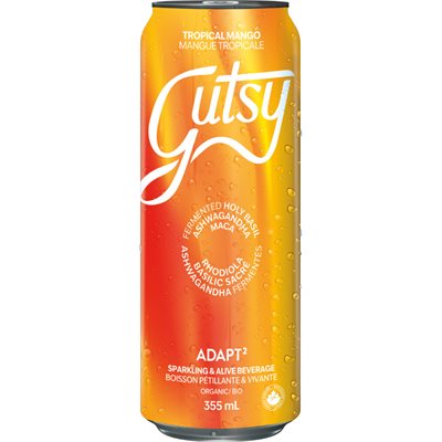 Gutsy Kombucha Adapt2 mangue tropicale