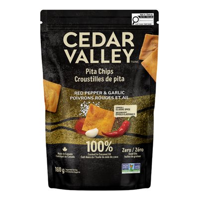 Cedar Valley Selections Croustilles de Pita épice Classique 180 g