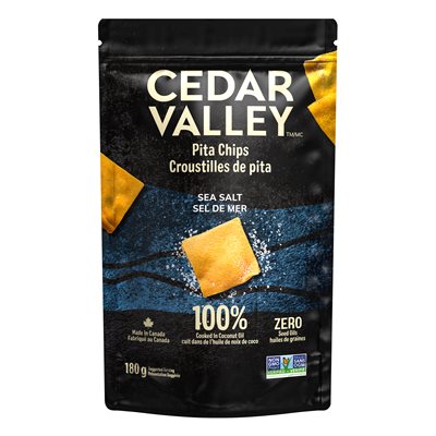 Cedar Valley Selections Croustilles de Pita Sel de Mer 180 g