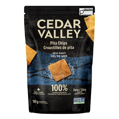 Cedar Valley Sea Salt Pita Chips 180G