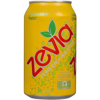 Zevia Zero Calorie Soda Lemon Lime Twist 355 ml