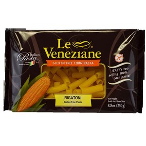 LE VENEZIANE RIGATONI GLUTEN FREE WITH CORN 250G