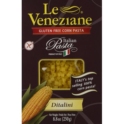 LE VENEZIANE DITALINI GLUTEN FREE WITH CORN 250G