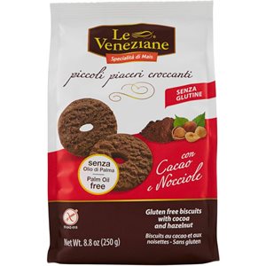 LE VENEZIANE CACOA ET NOISETTE (BISCUITS S. GLUTEN) 250G