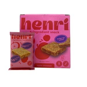 Henri Apple Cinnamon Snack Bar 200g