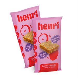 Henri Apple Cinnamon Snack Bar 40g