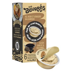 Les Beurrés Beurre Ail noir et balsamique 90g