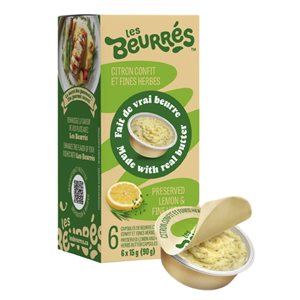 Les Beurrés Beurre citron confit et fines herbes 90g