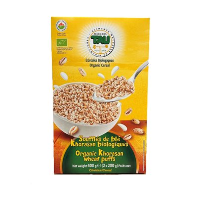 Tau Organic Khorasan Wheat Puffs 400g
