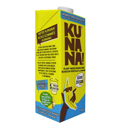 Kunana Boisson Végétale À La Banane-Non Sucrée 946ml