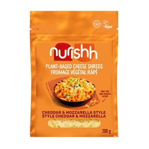 Nurishh Plant-Based Cheese Shreds Cheddar&Mozzarella Style 200g