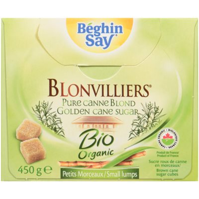 Béghin Say Blonvilliers Sucre Roux de Canne en Morceaux Petits Morceaux Bio 450g