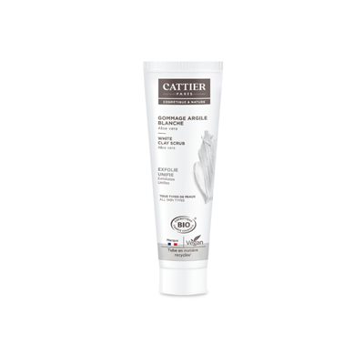 Cattier White Clay Scrub - Exfoliates And Unifies - 100Ml