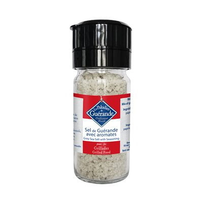 Le Paludier Grey Sea Salt w / Seasoning Grilled Food (Grinder) 70g