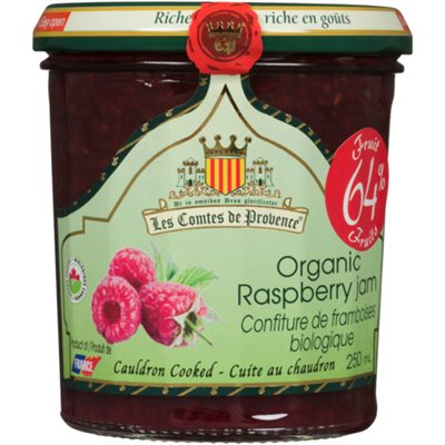 Les Comtes de Provence Confiture de Framboises Biologique 250 ml