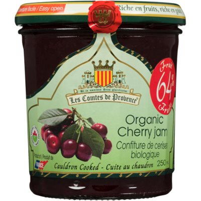 Les Comtes de Provence Confiture de Cerises Biologique 250 ml