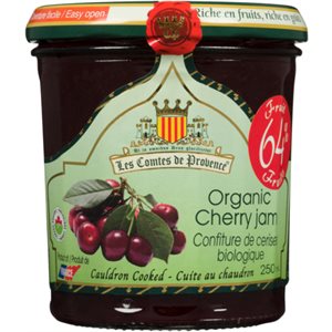 Les Comtes de Provence Confiture de Cerises Biologique 250 ml