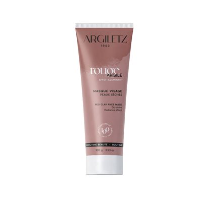 Argiletz Masque à l'argile rouge prête à l'emploi pour peaux sèches 100 g