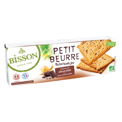 Bisson Petit beurre chocolate chips 150g