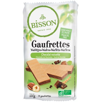 BISSON Gaufrettes Choco Noisette 200g