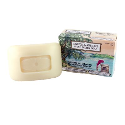 Savon des Antilles Morning Bar Soap-Ginger and Rice Powder 147g