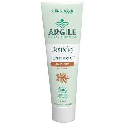 Ciel D'azur Dentrifice Argile blanche Anis BIO