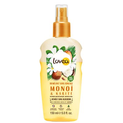 Lovea Démêlant sans rincage Monoi Karité Cheveux Secs / abimées 150ml